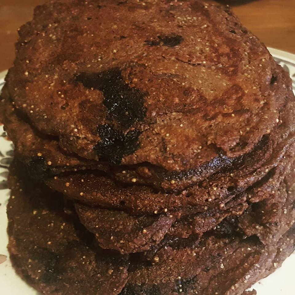 Blaubeer-Schoko-Pfannkuchen