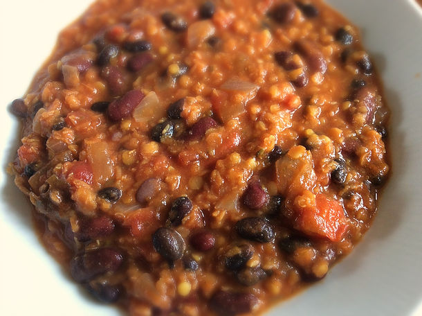 Chili with beans and squash